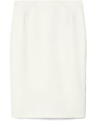 Marina Rinaldi - Linen Pencil Midi Skirt - Lyst