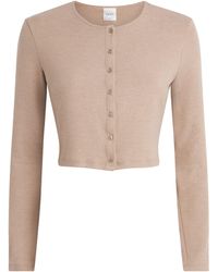 Leset - Jersey Lauren Cropped Cardigan - Lyst