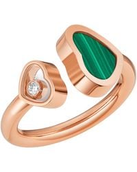 Chopard - And Diamond Happy Hearts Ring - Lyst