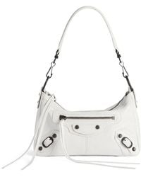 Balenciaga - Mini Lambskin Le City Moto Shoulder Bag - Lyst