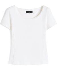 Weekend by Maxmara - Cotton Fitted T-Shirt - Lyst