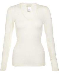 Hanro - Wool And Silk Long Sleeve Top - Lyst