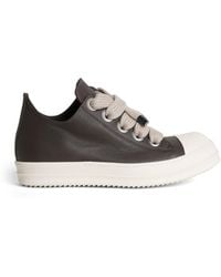 Rick Owens - Leather Jumbo-Lace Sneakers - Lyst