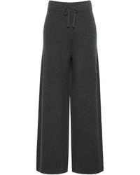 Weekend by Maxmara - Wool-Cashmere Drawstring Trousers - Lyst