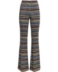 Missoni - Metallic Stripe Flared Trousers - Lyst