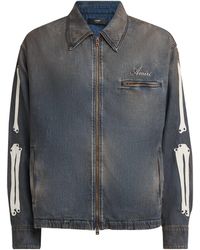 Amiri - Lea Bones Denim Jacket - Lyst