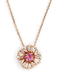 Suzanne Kalan - Diamond And Sapphire Princess Flower Necklace - Lyst