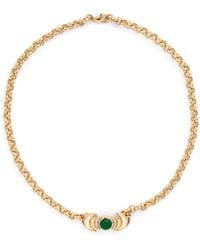 L'Atelier Nawbar - Diamond And Malachite Venus Lot N*91 Necklace - Lyst