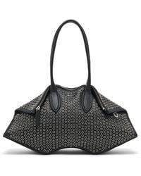 McQueen - Leather Studded Manta Top-Handle Bag - Lyst