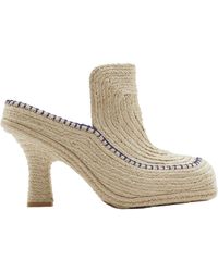 Burberry - Cord Highland Heeled Mules 90 - Lyst