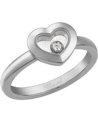 Chopard - And Diamond Happy Diamonds Icons Ring - Lyst