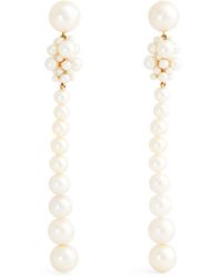 Sophie Bille Brahe - Yellow Gold And Pearl Ensemble Drop Earrings - Lyst