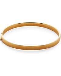 Monica Vinader - Vermeil Essential Bangle - Lyst