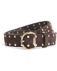 Sandro - Leather Rivet Belt - Lyst