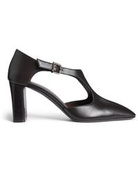 Max Mara - Nappa Leather Cut-Out Pumps 75 - Lyst