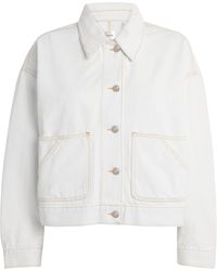 FRAME - The Boxy Field Denim Jacket - Lyst