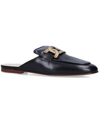 Tod's - Leather Slippers - Lyst