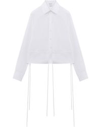 McQueen - Cotton Drawstring-Waist Shirt - Lyst
