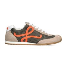 Loewe - Suede-Mesh Ballet Runner 2.0 Sneakers - Lyst