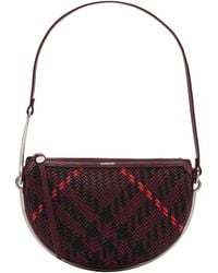 Burberry - Small Woven Bridle Saddle Bag - Lyst