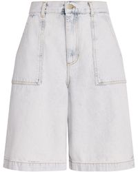 Sandro - Denim Bermuda Shorts - Lyst