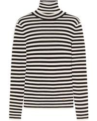 Valentino - Virgin Wool Stripe Sweater - Lyst