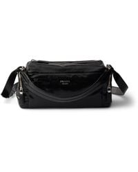 Prada - Leather Rectangle Cross-Body Bag - Lyst