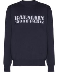Balmain - Merino Wool Logo Sweater - Lyst