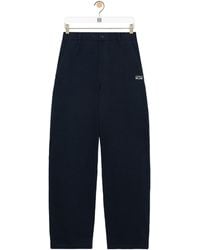 Loewe - Twill Straight-Leg Trousers - Lyst