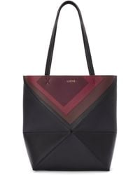 Loewe - X Albers Medium Leather Puzzle Fold Tote Bag - Lyst