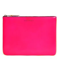 Comme des Garçons - Large Leather Super Fluo Pouch - Lyst