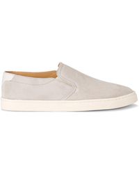Brunello Cucinelli - Slip-on Leather Low-top Trainers - Lyst