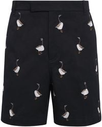 Thom Browne - Cotton Utility Chino Shorts - Lyst
