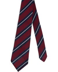 dunhill - Silk Grenadine Stripe Tie - Lyst