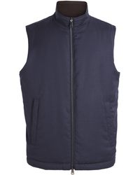 Paul & Shark - Virgin Wool Reversible Gilet - Lyst