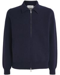 Lardini - Wool-Blend Zip-Up Overshirt - Lyst