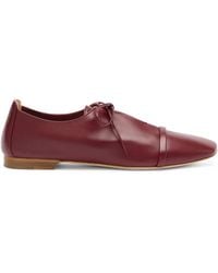 Malone Souliers - Nappa Leather Lace-Up Jean Flats - Lyst