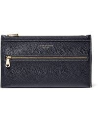Aspinal of London - Grained Leather Hudson Travel Pouch - Lyst