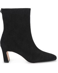 Kurt Geiger - Suede Croc Print Billy Ankle Boots - Lyst
