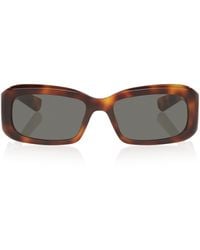 Saint Laurent - Acetate Rectangle Sunglasses - Lyst