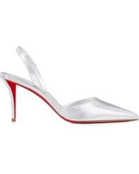 Christian Louboutin - Apostropha Nappa Leather Slingback Pumps 80 - Lyst