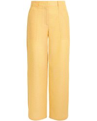 Jonathan Simkhai - Wide-Leg Shepard Trousers - Lyst