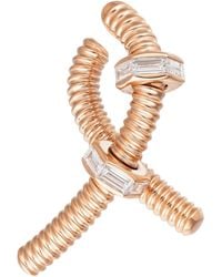 Cartier - Rose And Diamond Écrou De Single Earring - Lyst