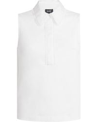 ME+EM - Cotton Collared Tank Top - Lyst
