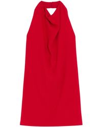 Valentino - Silk Halterneck Mini Dress - Lyst