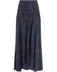 Isabel Marant - Stretch-Silk Printed Syana Maxi Skirt - Lyst