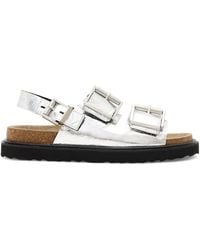 AllSaints - Leather Isla Sandals - Lyst