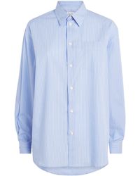Sporty & Rich - Cotton Stripe Oversized Shirt - Lyst