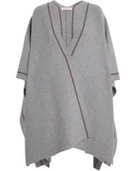 Johnstons of Elgin - Cashmere Kawk Poncho - Lyst