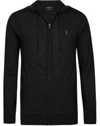 AllSaints - Merino Wool Mode Hoodie - Lyst